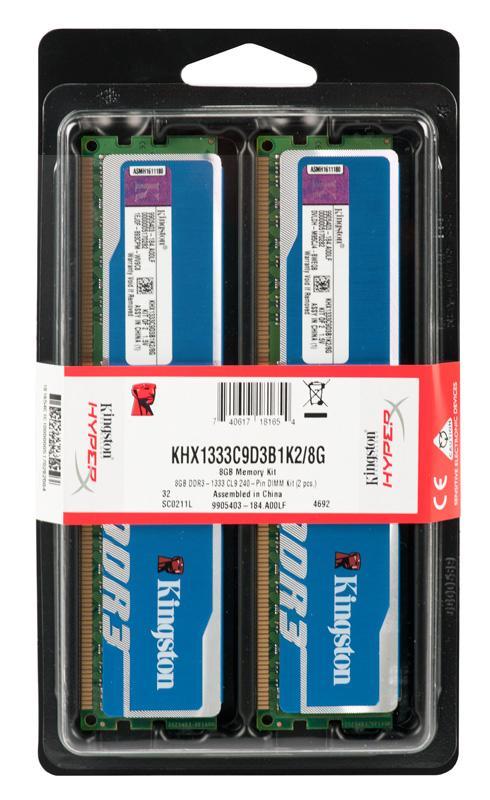 Pamięć RAM Kingston DDR3 8GB 1333 CL9 DUAL