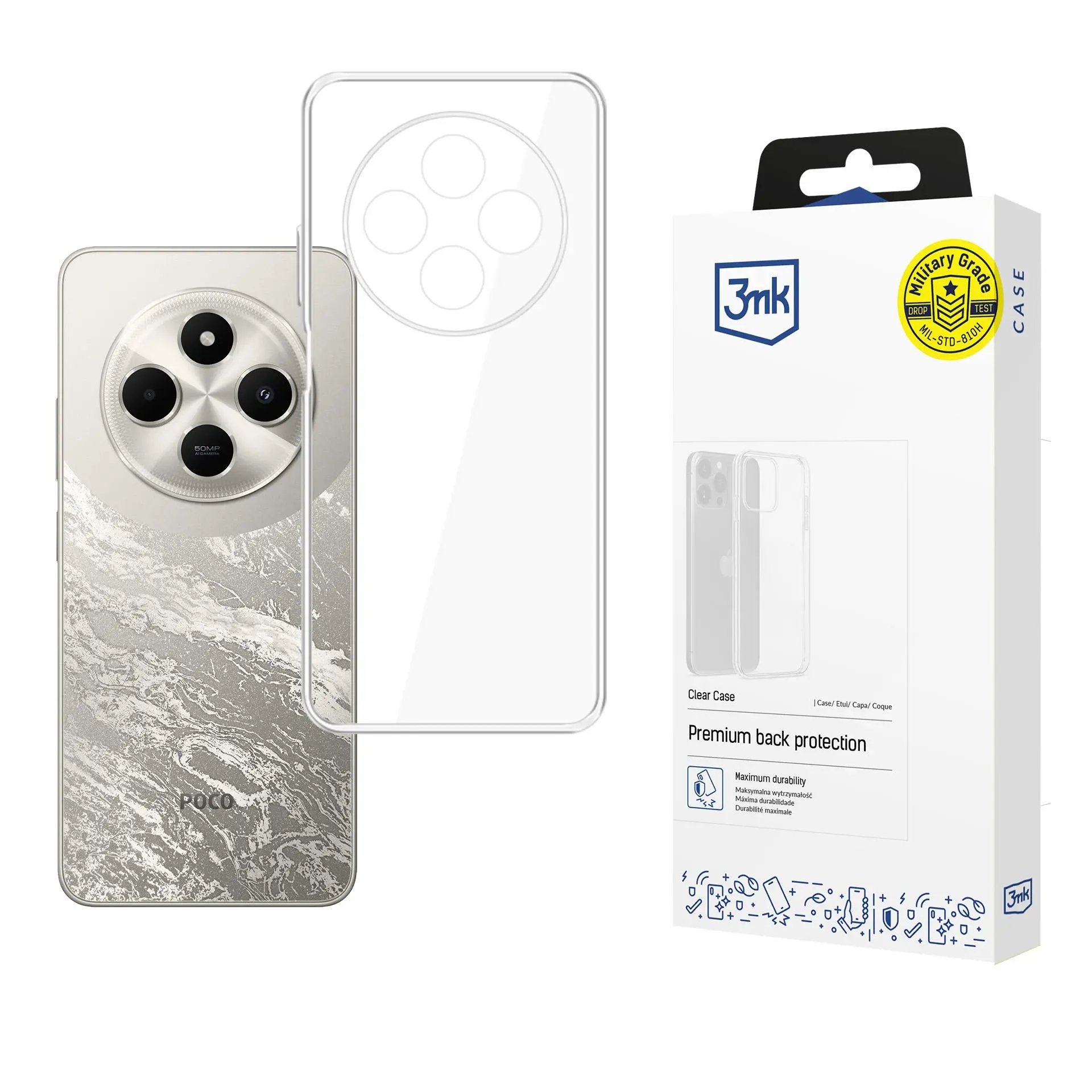 Etui 3mk Clear Case do POCO C75