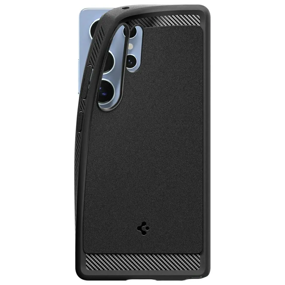 Etui Spigen Rugged Armor Mag MagSafe do Samsung Galaxy S25 Ultra Czarny matowy