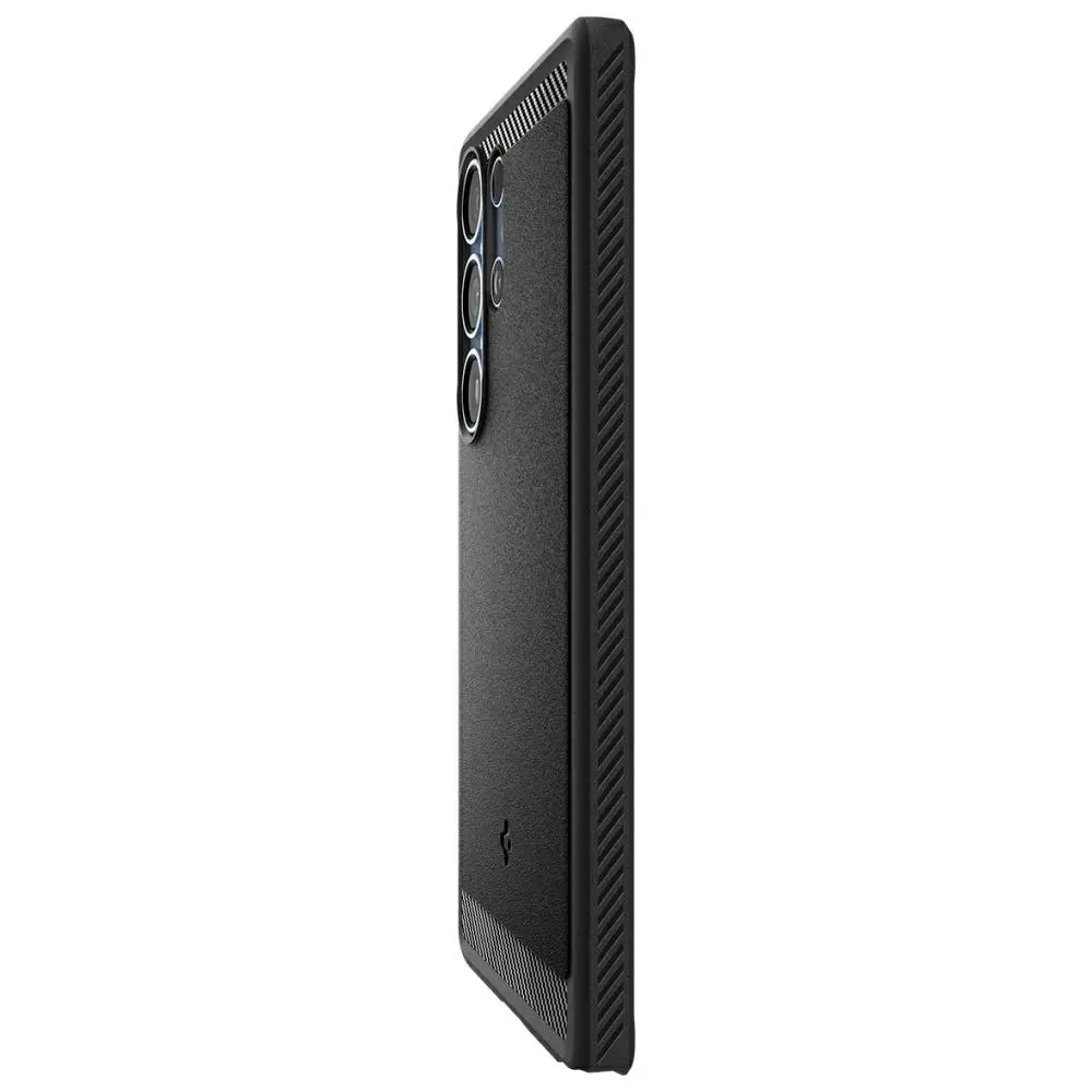 Etui Spigen Rugged Armor Mag MagSafe do Samsung Galaxy S25 Ultra Czarny matowy