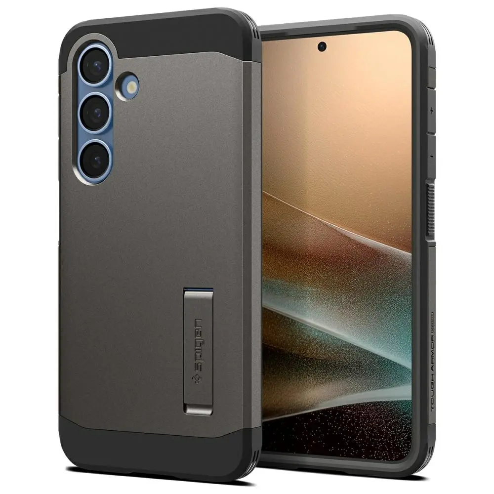 Etui Spigen Tough Armor MagSafe do Galaxy S25 Szary