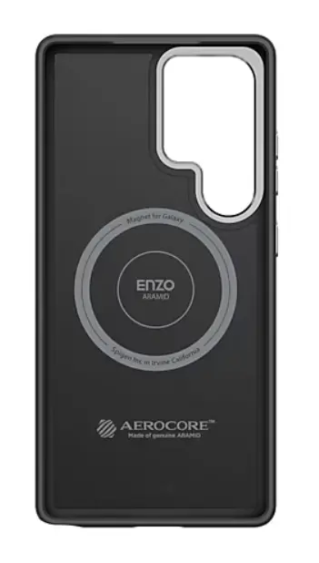 Etui Samsung Enzo Aramid Case do Galaxy S25 Ultra Czarno-srebrny