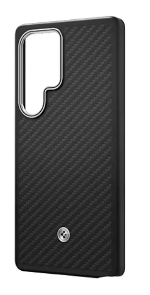 Etui Samsung Enzo Aramid Case do Galaxy S25 Ultra Czarno-srebrny