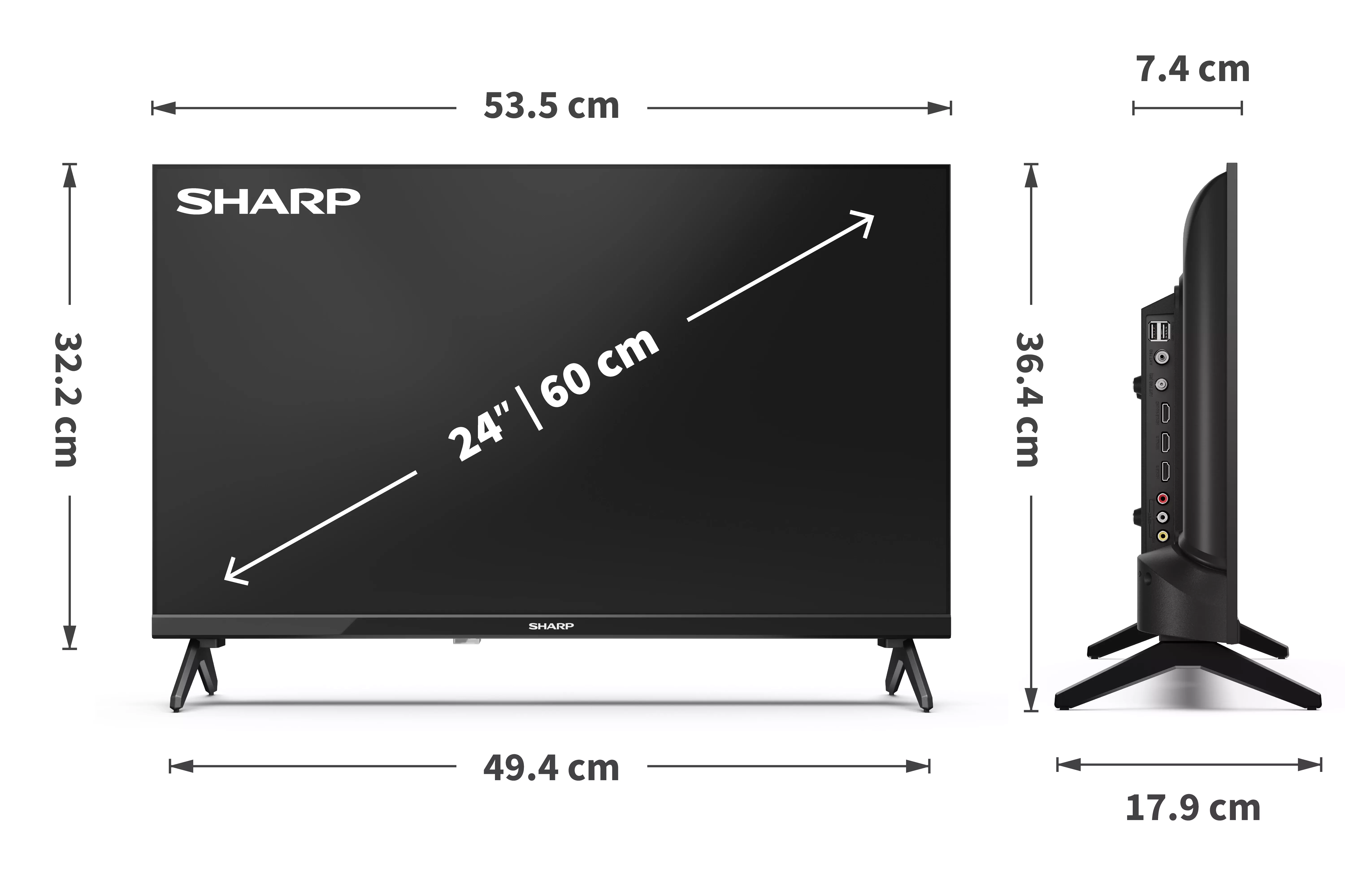 Telewizor Sharp 24HA1705E  24" LED HD Ready DVB-T2