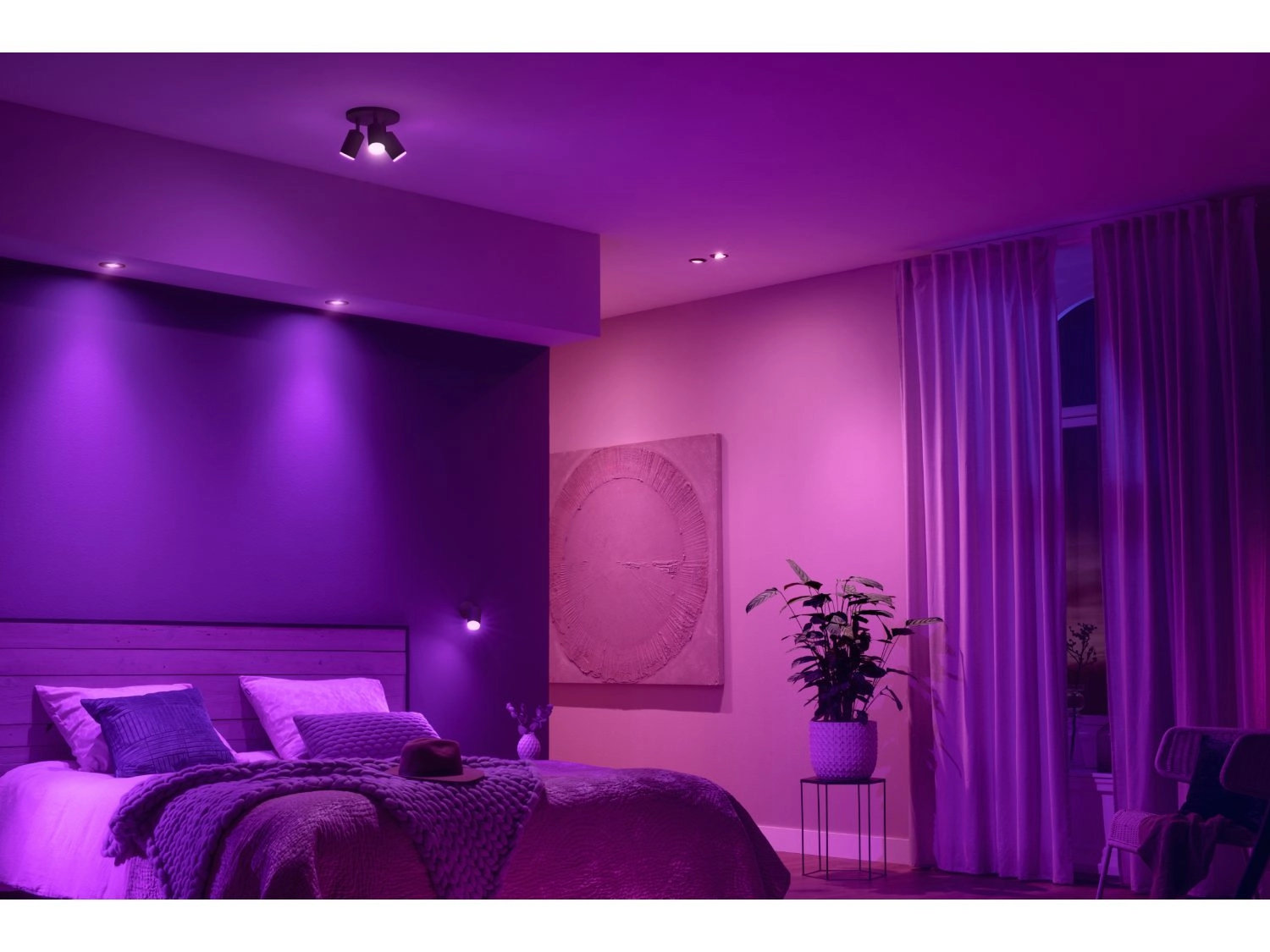 Oświetlenie punktowe Philips Hue White and Color Ambiance Centura 3szt. Czarny
