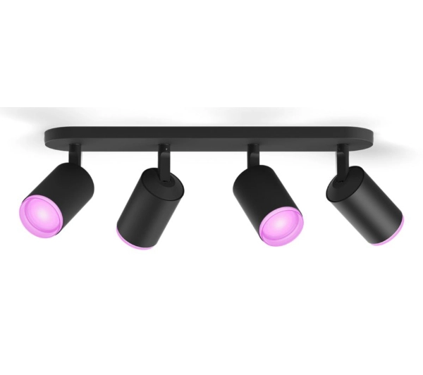 Philips Hue White and Color Ambiance Poczwórne Fugato Czarny