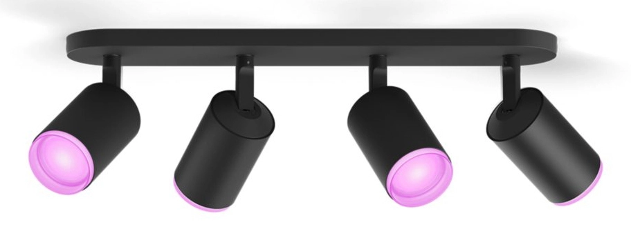 Philips Hue White and Color Ambiance Poczwórne Fugato Czarny