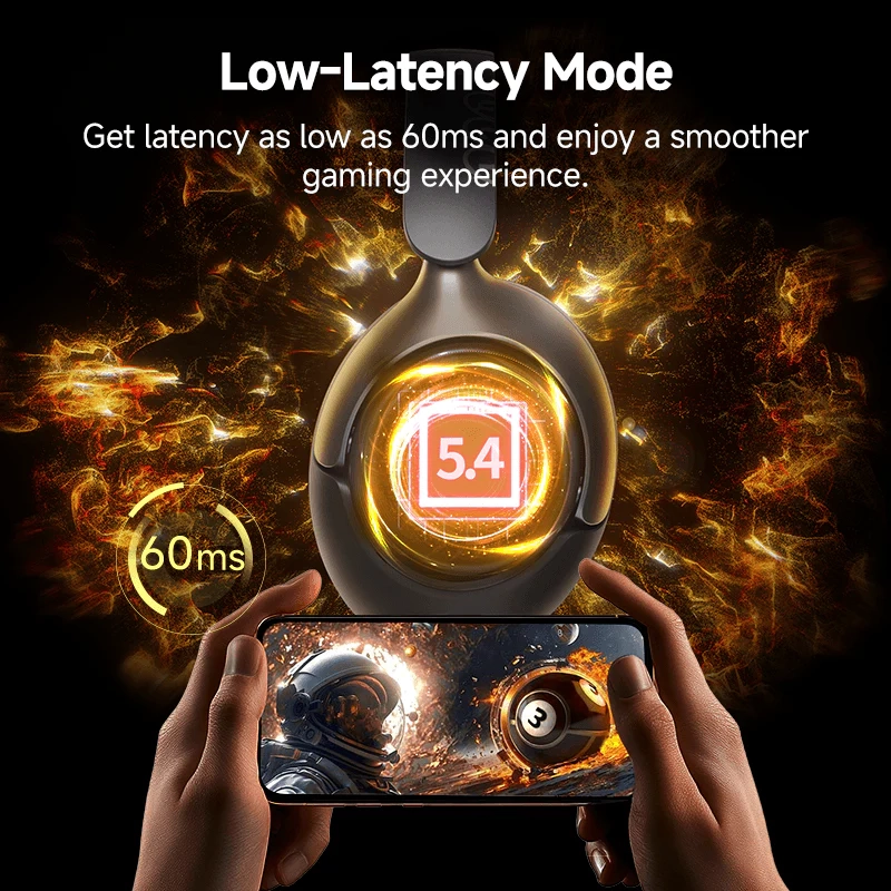 Słuchawki bezprzewodowe QCY H3 Pro ANC Nauszne Bluetooth 5.4 Fioletowy