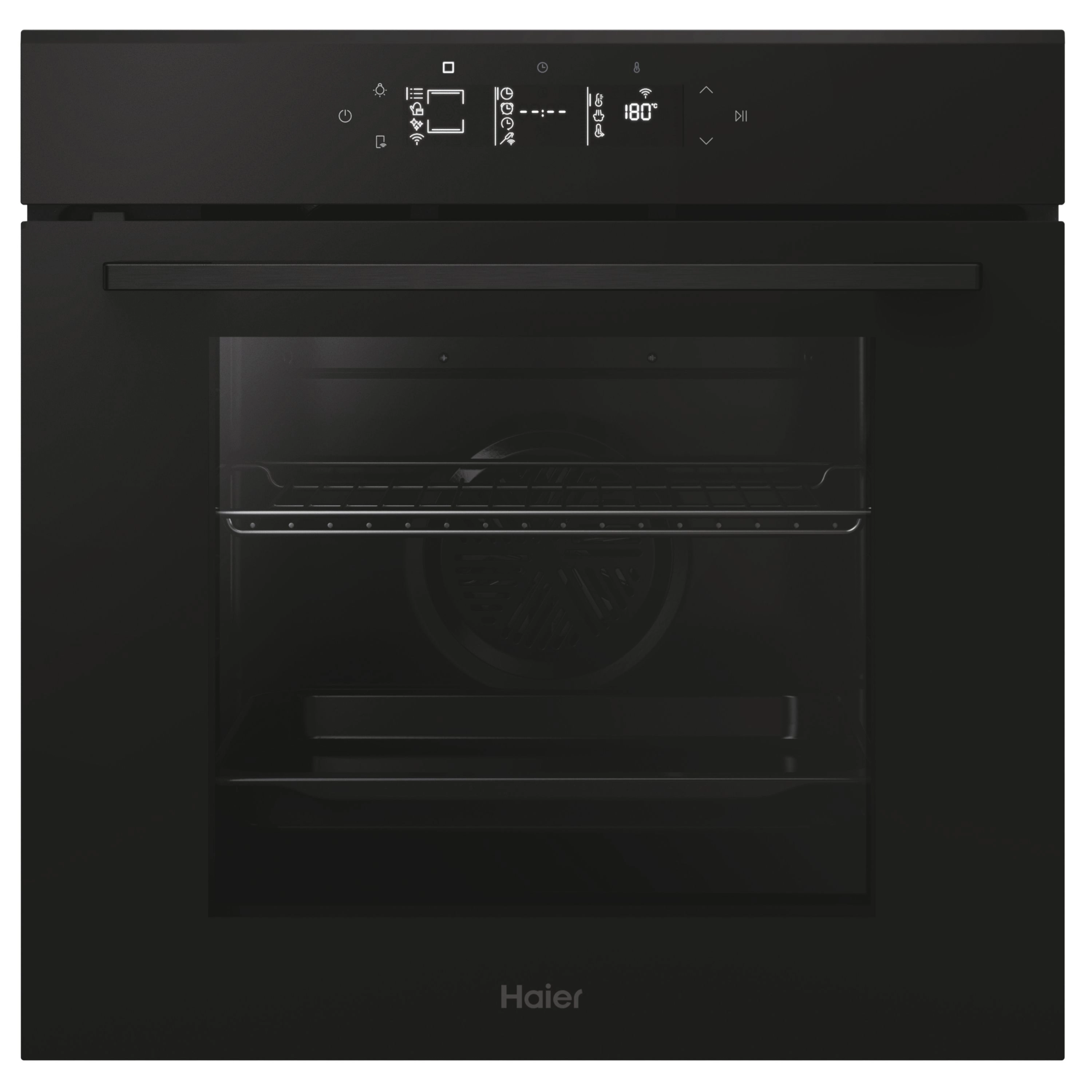 Piekarnik elektryczny Haier ID Seria 2 H6 ID25G5HTB1 Termoobieg AirFry Termosonda Zdalne sterowanie Czarne szkło
