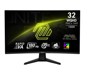 Monitor MSI MAG 32CQ6F 31,5" 2K Rapid VA 180Hz 0,5ms Zakrzywiony Gamingowy