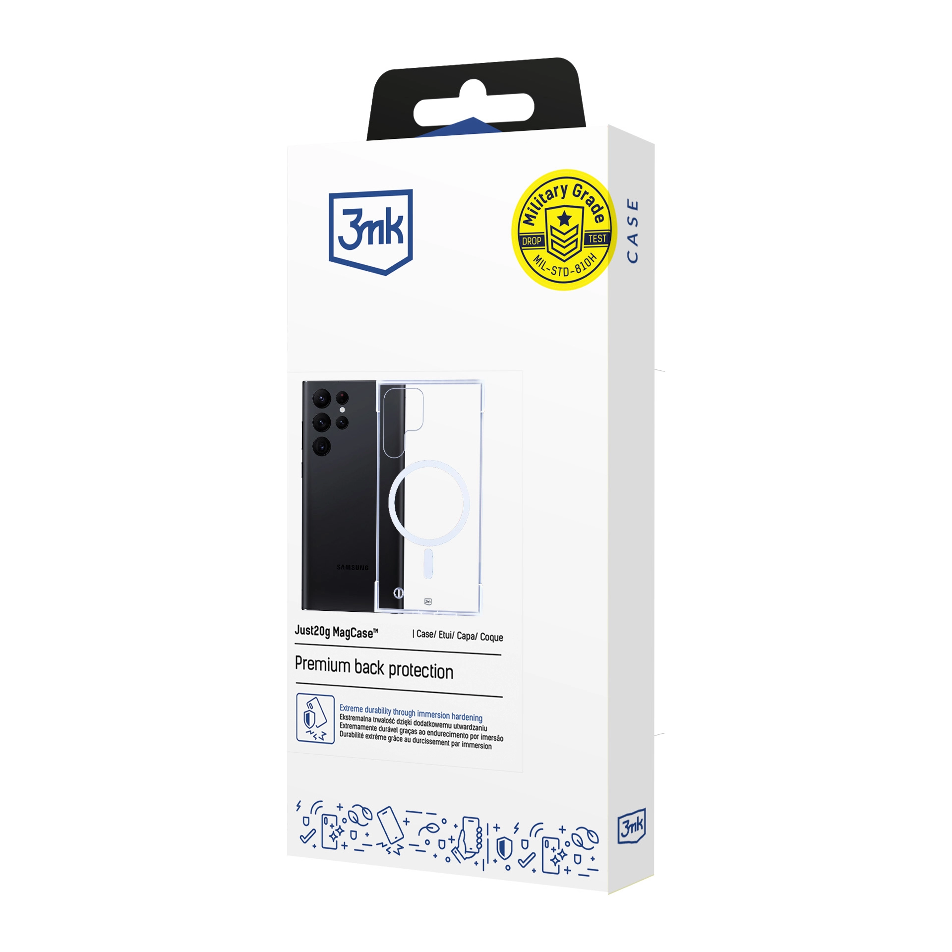 Etui 3mk Just20g Clear Case do Galaxy S22 Ultra Przezroczysty