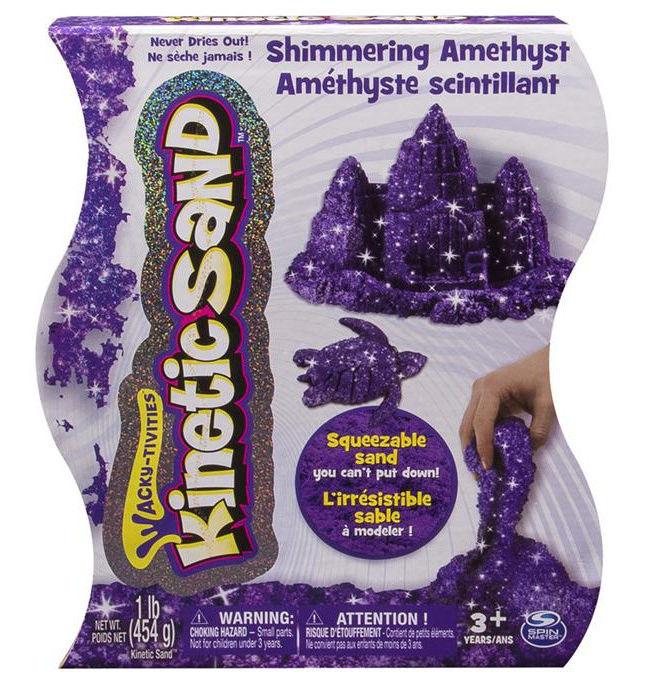 Spin Master Kinetic Sand - połyskujący 454g (fioletowy)