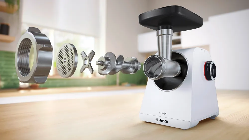 Maszynka do mięsa Bosch MultiPower Series 6 MFWS609W 2100W 3 sitka