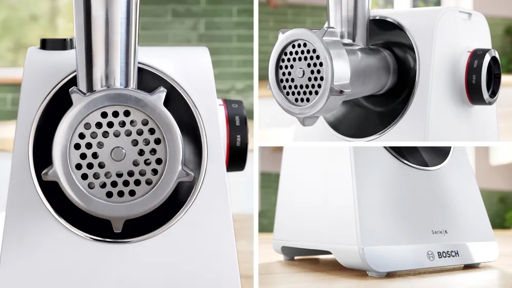 Maszynka do mięsa Bosch MultiPower Series 6 MFWS609W 2100W 3 sitka
