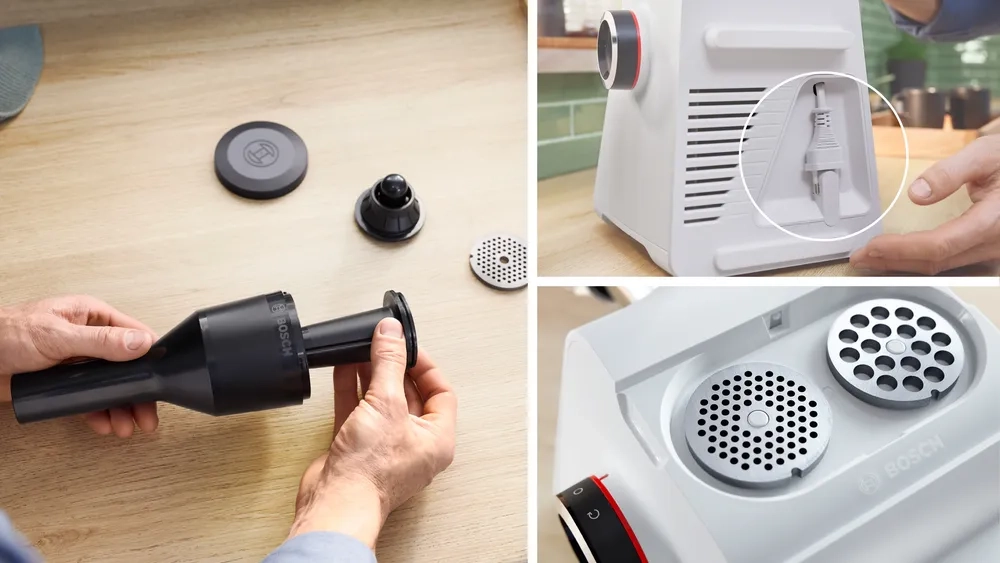 Maszynka do mięsa Bosch MultiPower Series 6 MFWS609W 2100W 3 sitka