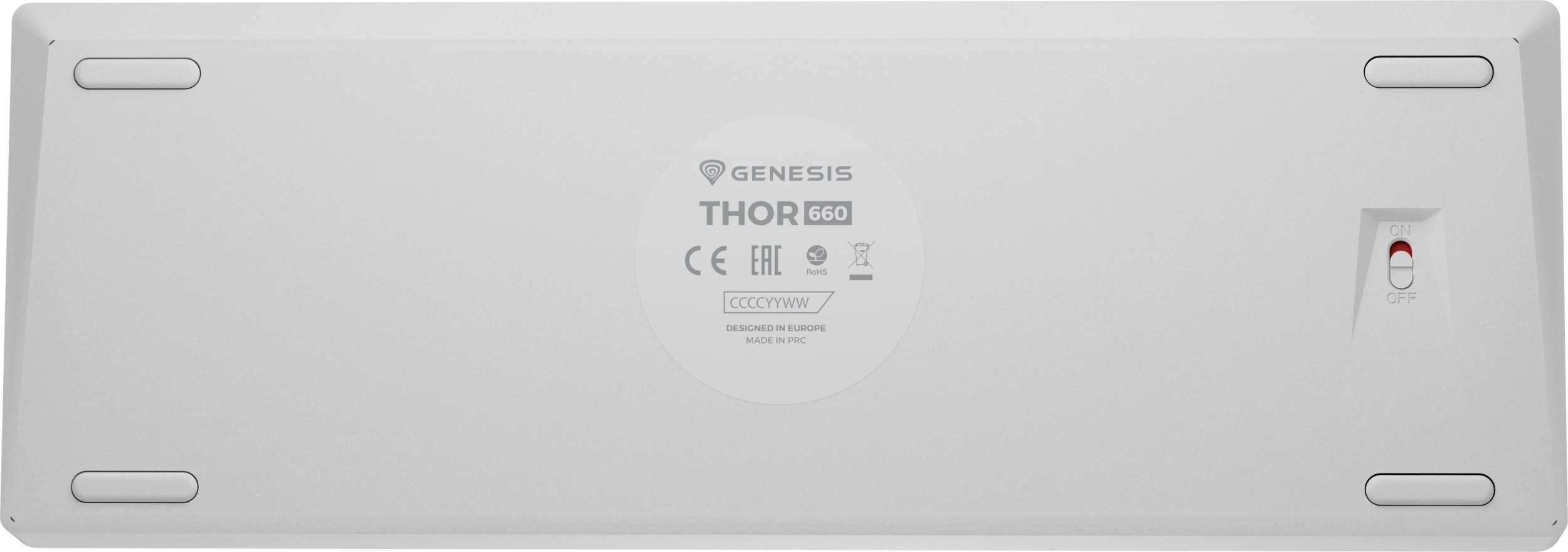 Klawiatura mechaniczna Genesis Thor 660 G2 Gateron Brown Biały