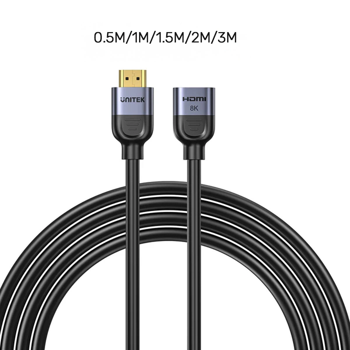 Przedłużacz HDMI Unitek C11091AGY01-1.5M (M-F) 2.1, 8K 1,5m