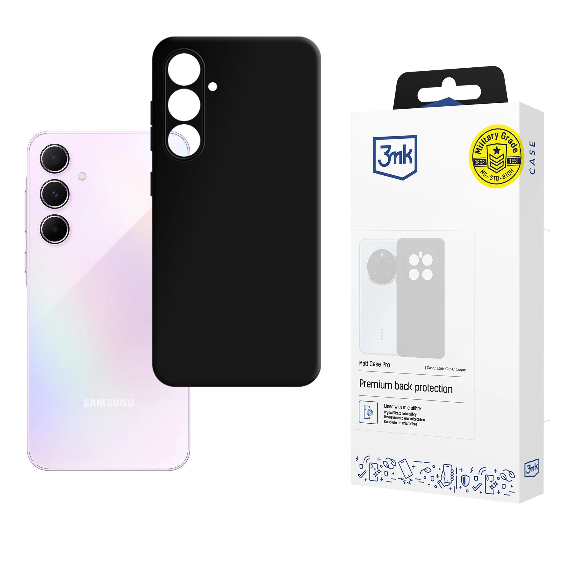 Etui 3mk Matt Case Pro do Galaxy A55 5G Czarny