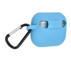 Etui na słuchawki Bizon Silikonowe z karabińczykiem do Samsung Galaxy Buds 3/3 Pro Niebieski