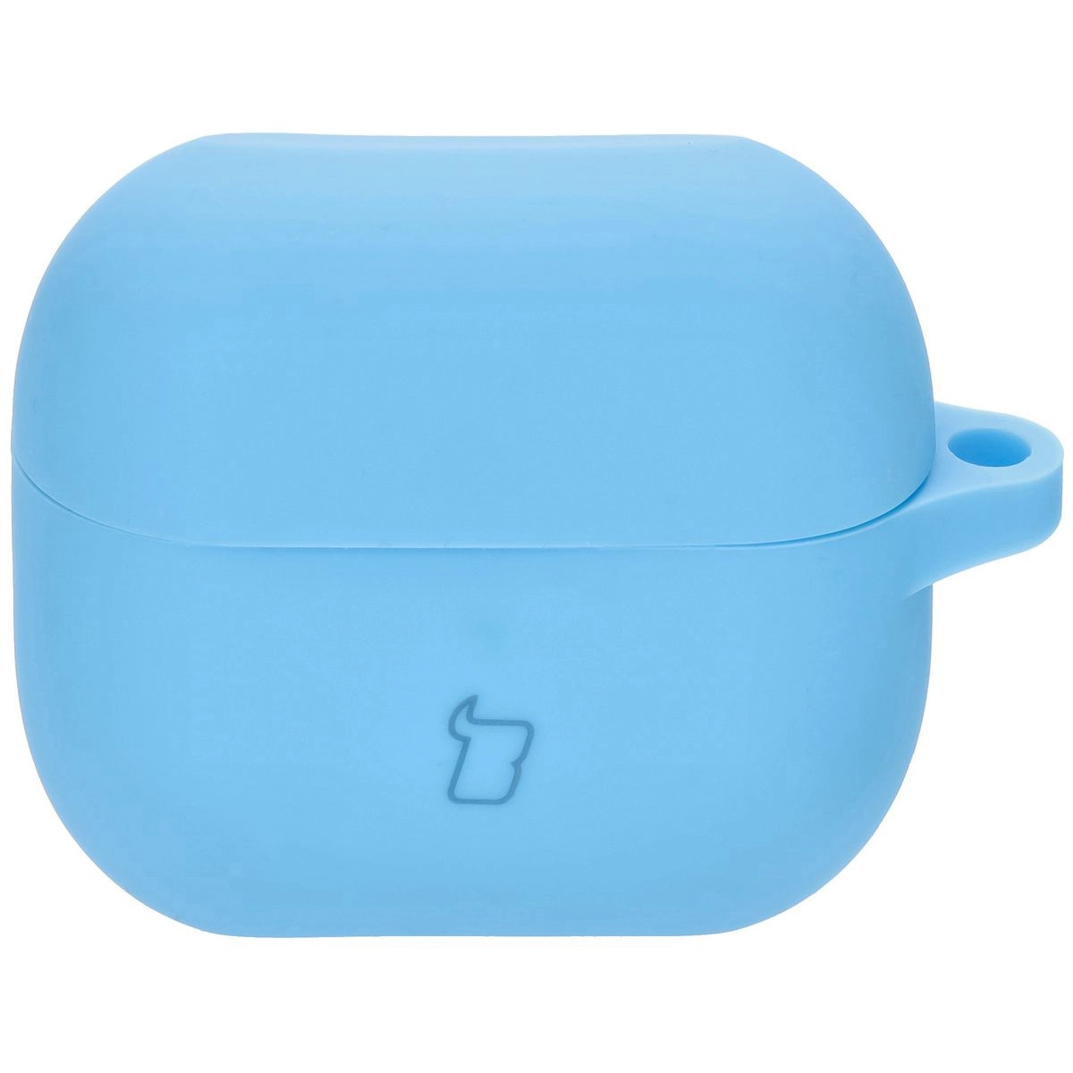 Etui na słuchawki Bizon Silikonowe z karabińczykiem do Samsung Galaxy Buds 3/3 Pro Niebieski