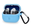 Etui na słuchawki Bizon Silikonowe z karabińczykiem do Samsung Galaxy Buds 3/3 Pro Niebieski
