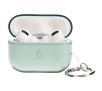 Etui na słuchawki Bizon Elastyczne z karabińczykiem do Airpods Pro 2 Przezroczysto-zielony