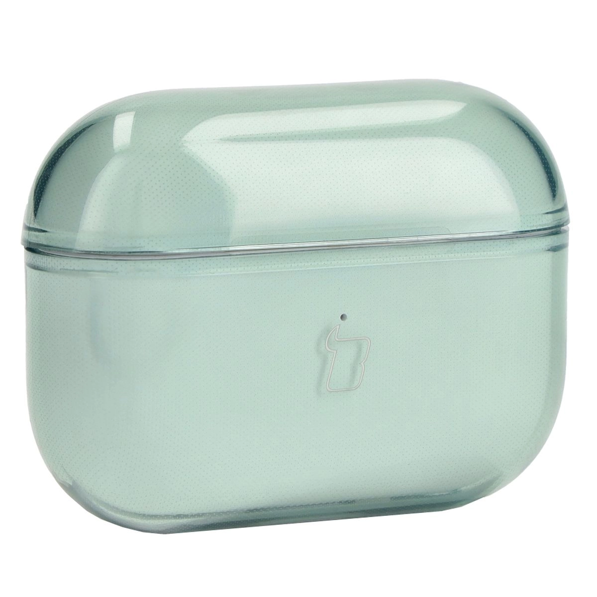 Etui na słuchawki Bizon Elastyczne z karabińczykiem do Airpods Pro 2 Przezroczysto-zielony