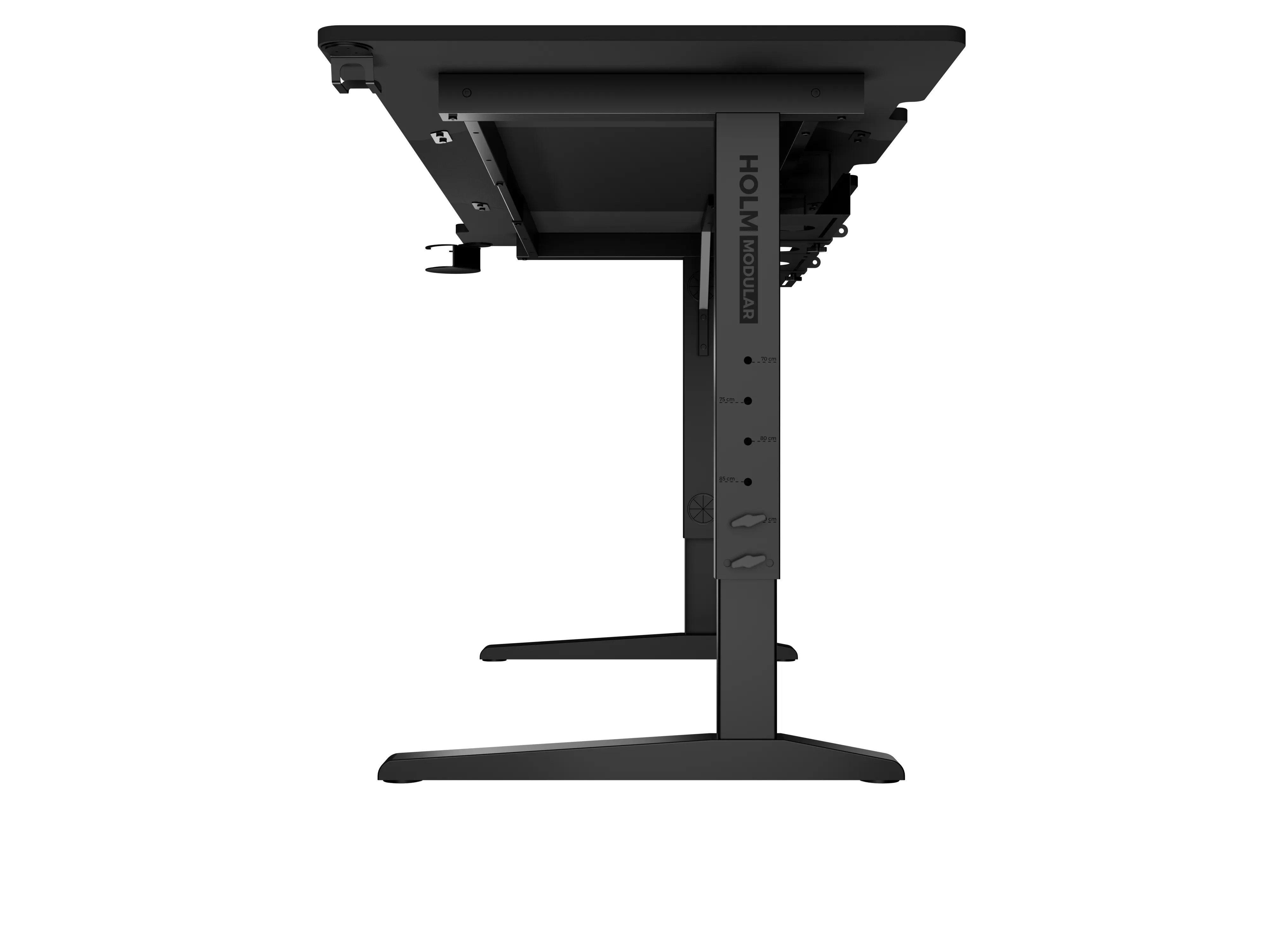 Biurko Genesis Holm Modular 180 180cm Regulacja wysokości Czarny
