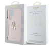 Etui Guess Silicone Big 4G Logo Bottom Script Galaxy S25 Ultra Różowy