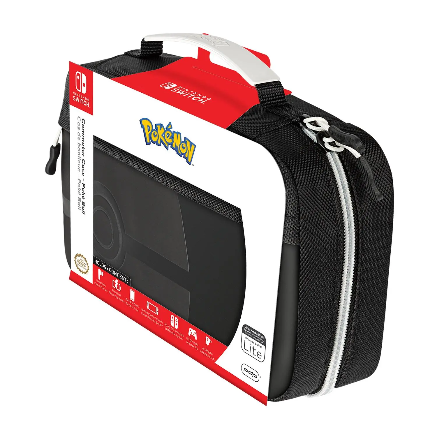 Konsola Nintendo Switch OLED Czerwono-niebieski + Etui PDP Pokemon Poke Ball