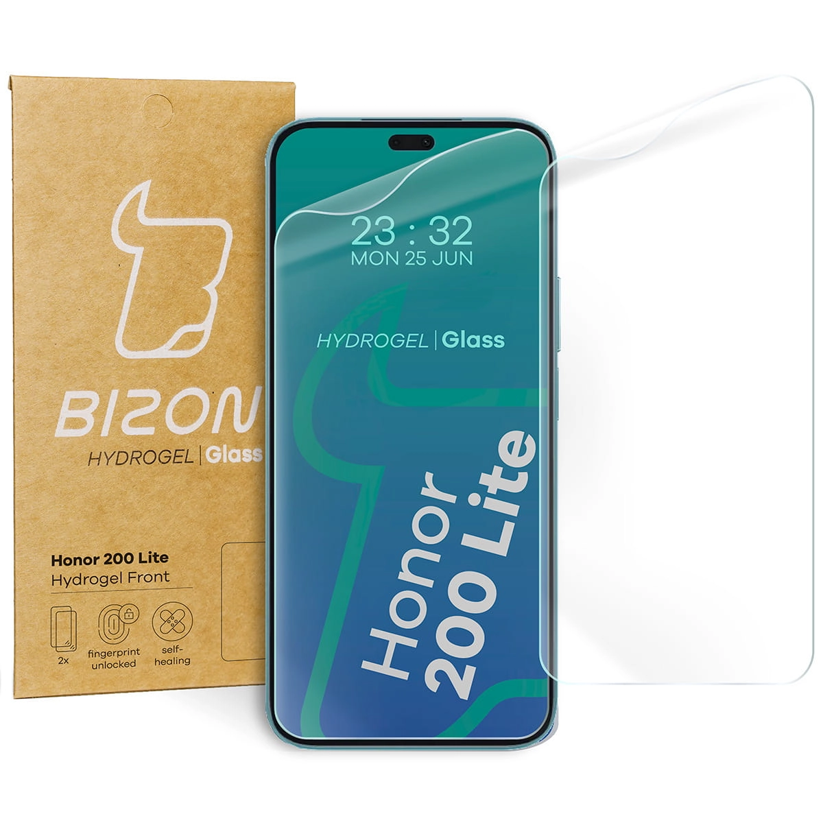 Folia hydrożelowa Bizon na ekran Hydrogel Front do Honor 200 Lite 2 sztuki