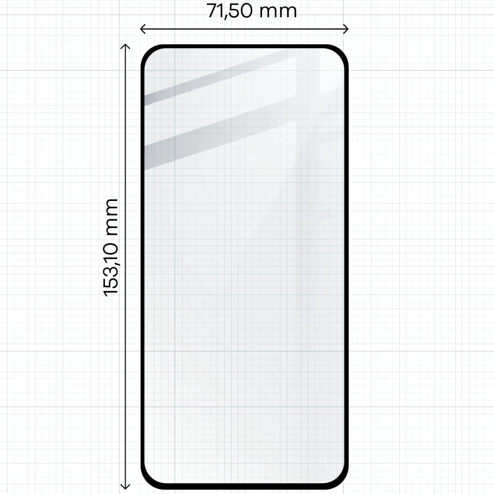 Szkło hartowane Bizon pełne Edge 2 do Galaxy S23 FE