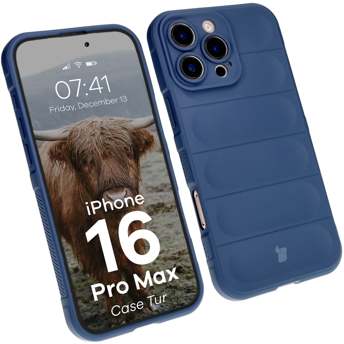 Etui Bizon Tur do iPhone 16 Pro Max Dark Blue