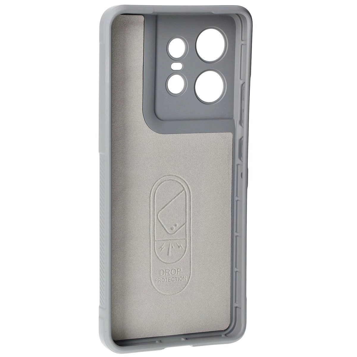 Etui Bizon Tur do Motorola Edge 50 Pro Light Grey