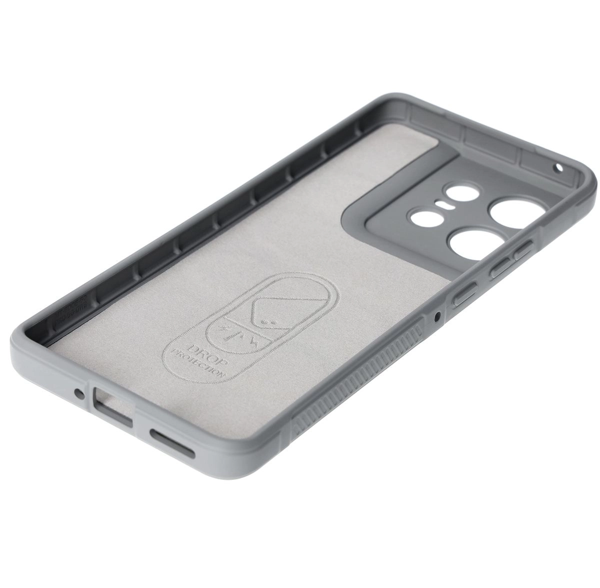Etui Bizon Tur do Motorola Edge 50 Pro Light Grey