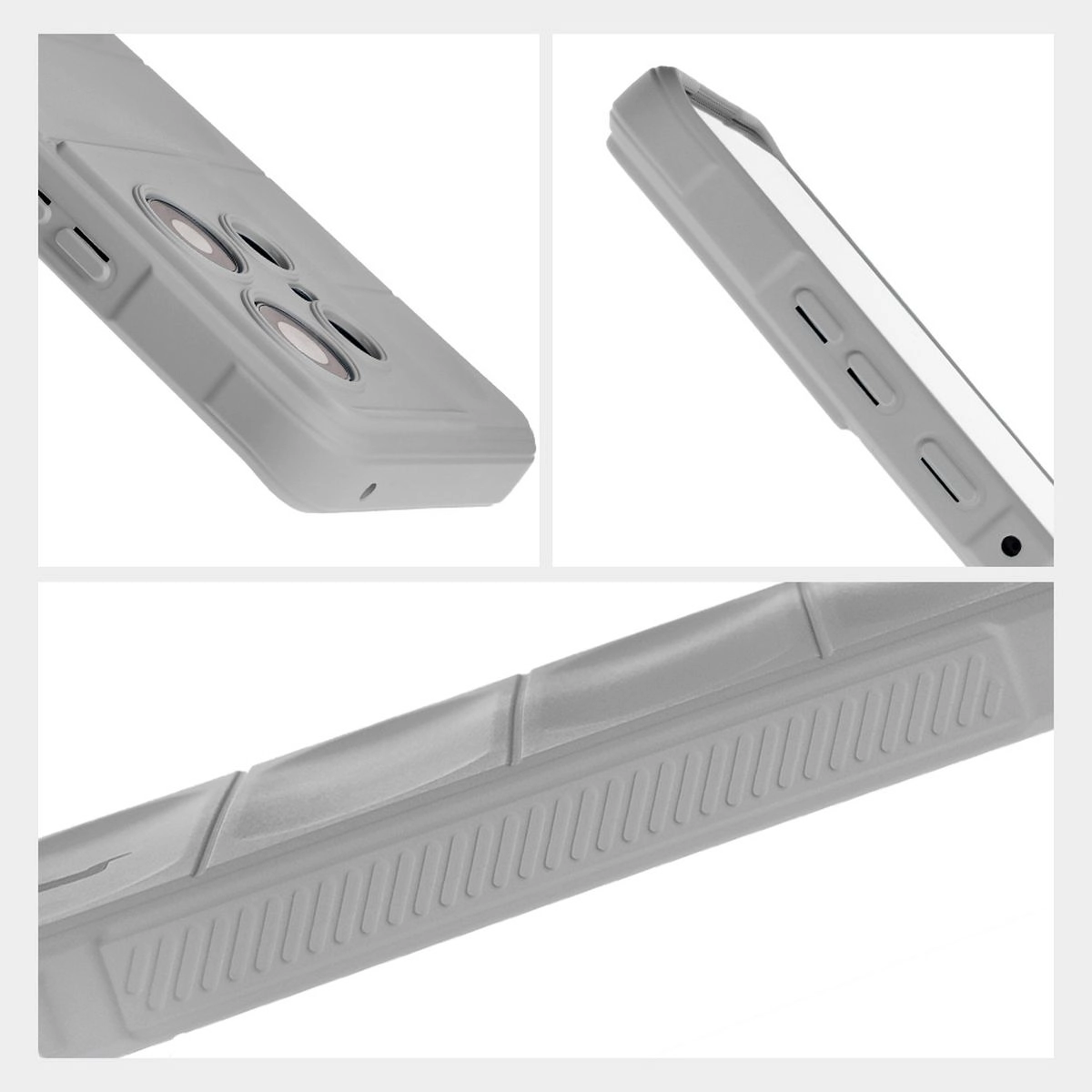 Etui Bizon Tur do Motorola Edge 50 Pro Light Grey