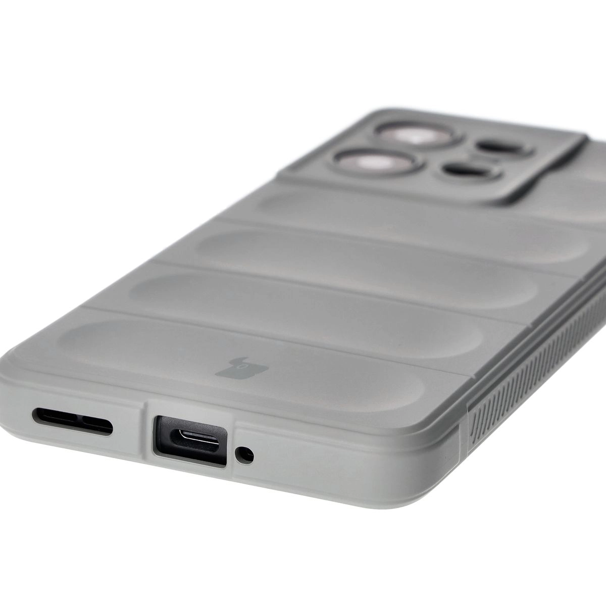 Etui Bizon Tur do Motorola Edge 50 Pro Light Grey