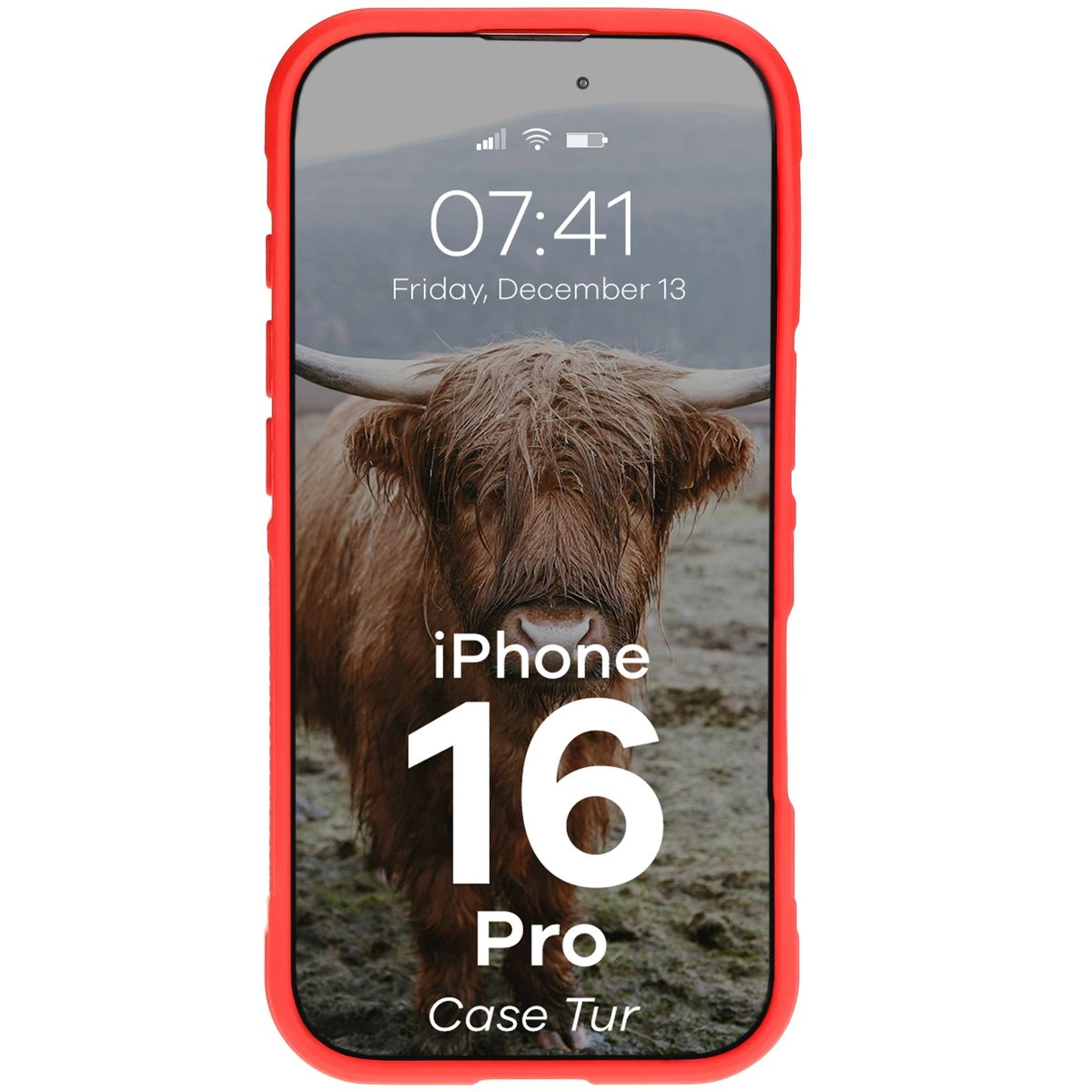 Etui Bizon Tur do iPhone 16 Pro Red