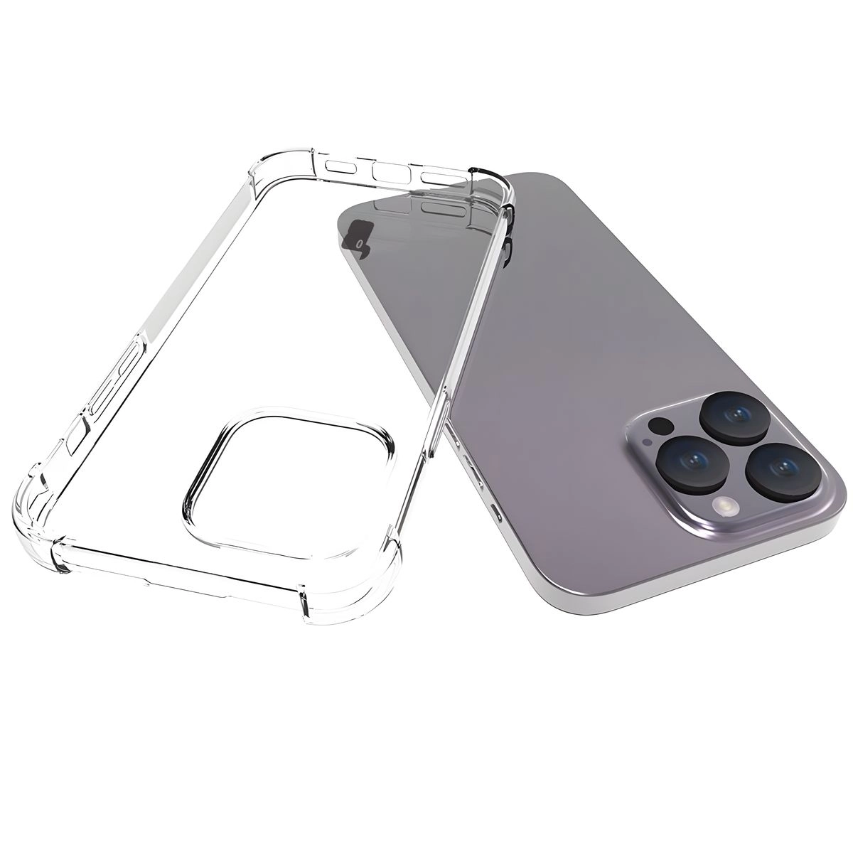 Etui Bizon Elastyczne Salpa do iPhone 15 Pro Max Przezroczysty
