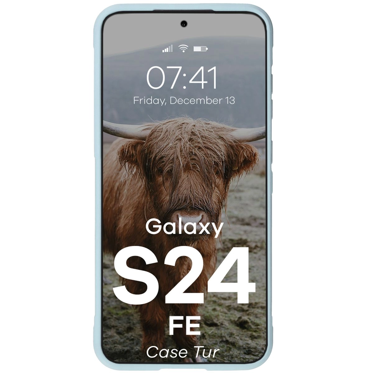 Etui Bizon Tur do Samsung Galaxy S24 FE Light Blue