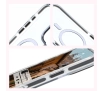 Etui Bizon Marco z MagSafe do iPhone 16 Pro Przezroczyste z czarną ramką