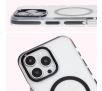 Etui Bizon Marco z MagSafe do iPhone 16 Pro Przezroczyste z czarną ramką