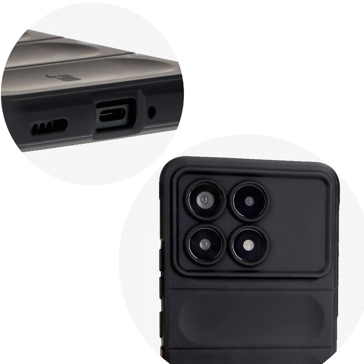 Etui Bizon Tur do Xiaomi Poco F6 Pro Black