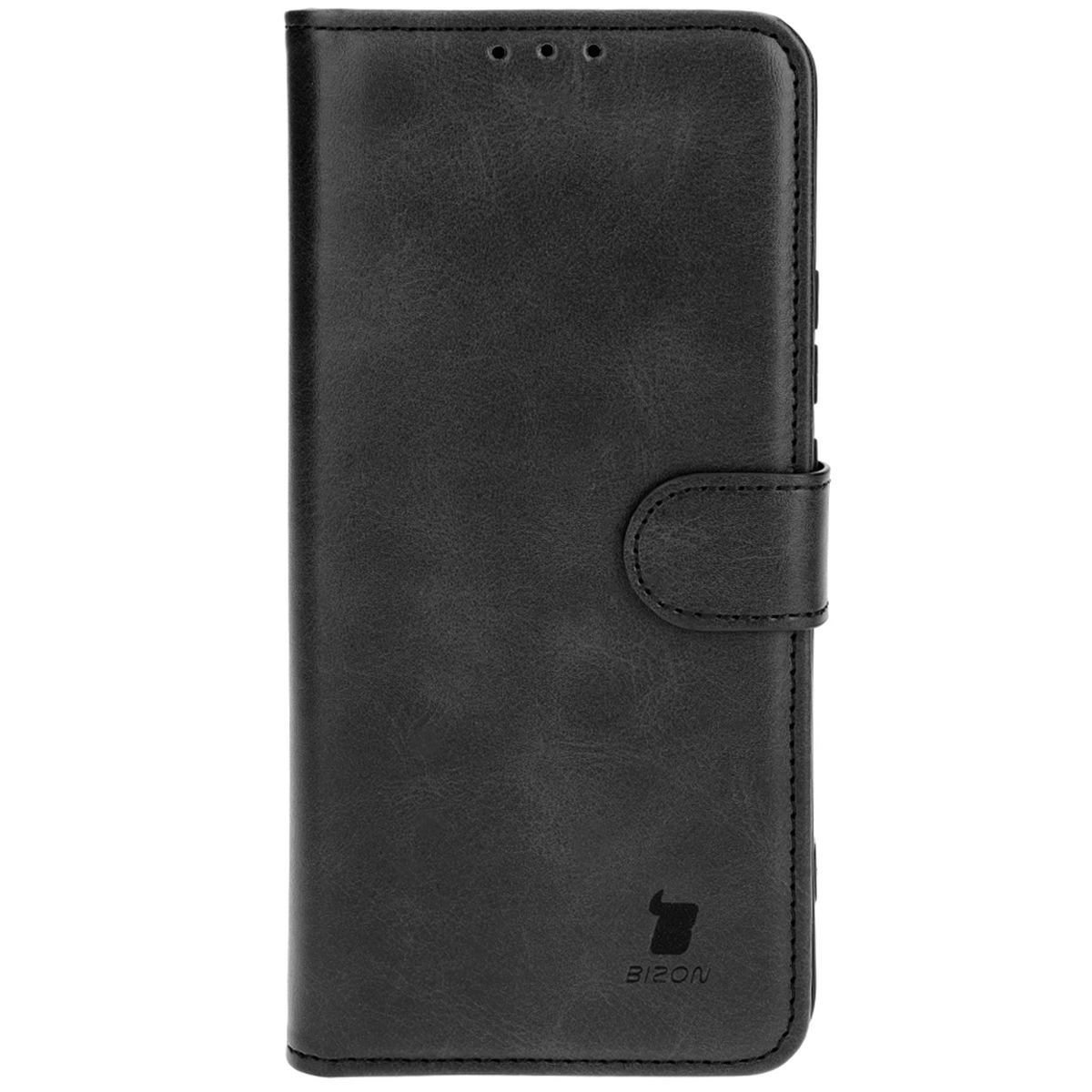 Etui Bizon z klapką Pocket do Xiaomi Redmi Note 13 Pro+ 5G Czarny