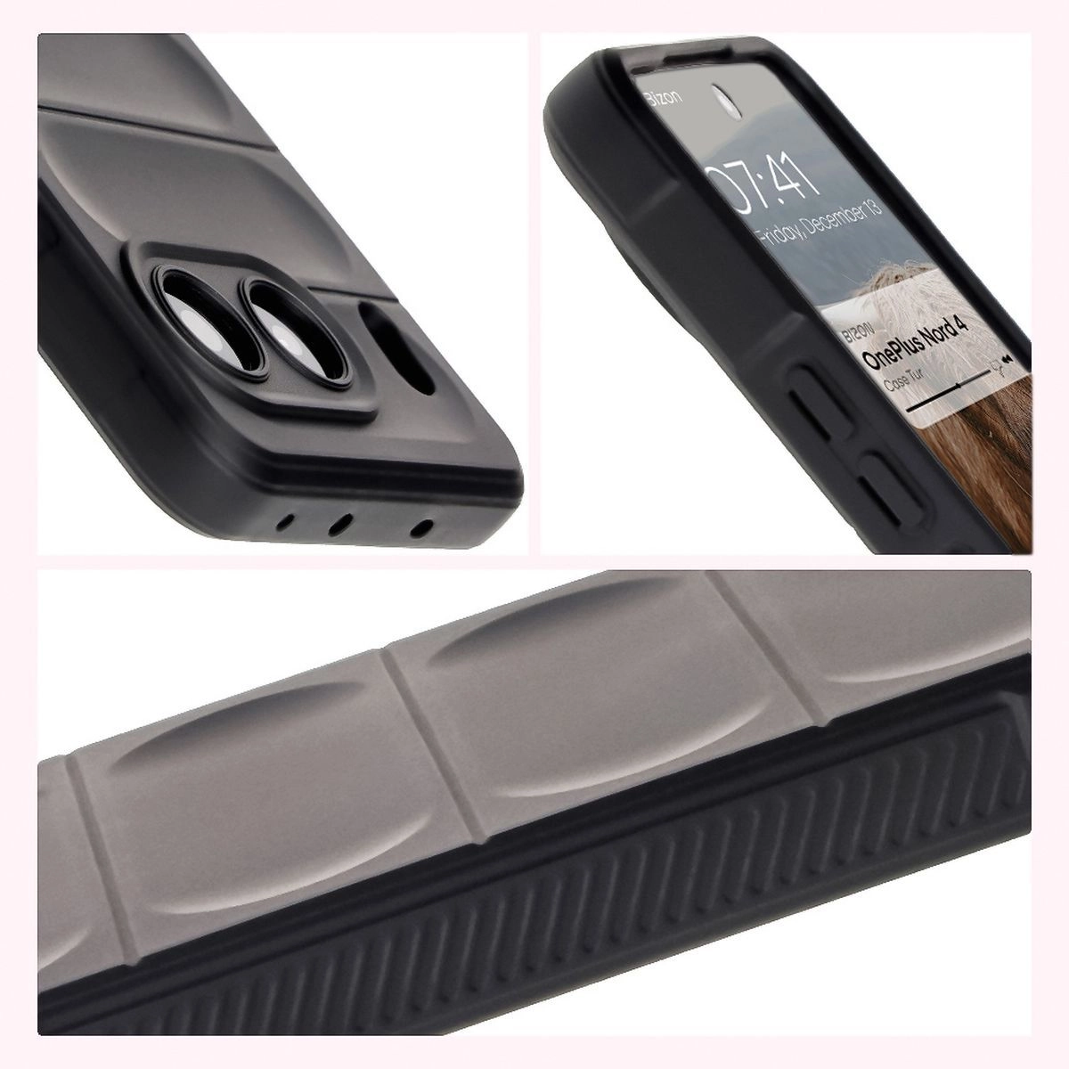 Etui Bizon Tur do OnePlus Nord 4 Black