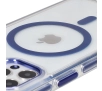 Etui Bizon Marco z MagSafe do iPhone 12 Pro / 12 Przezroczyste z niebieską ramką