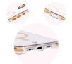 Etui Bizon Marco z MagSafe do iPhone 16 Plus Przezroczyste z pomarańczową ramką