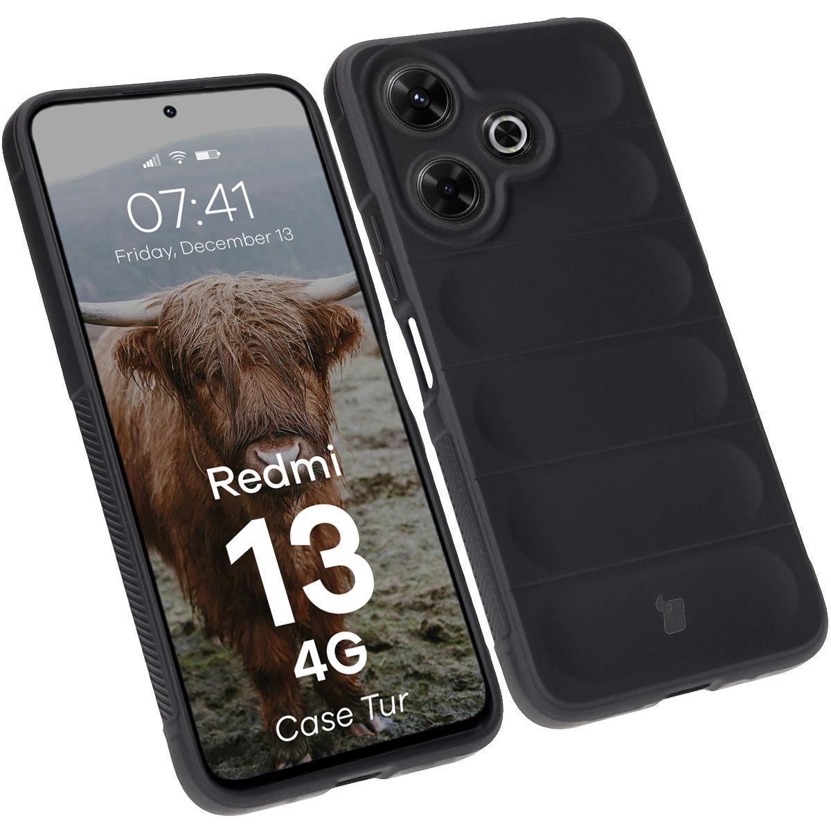 Etui Bizon Tur do Xiaomi Redmi 13 4G Black