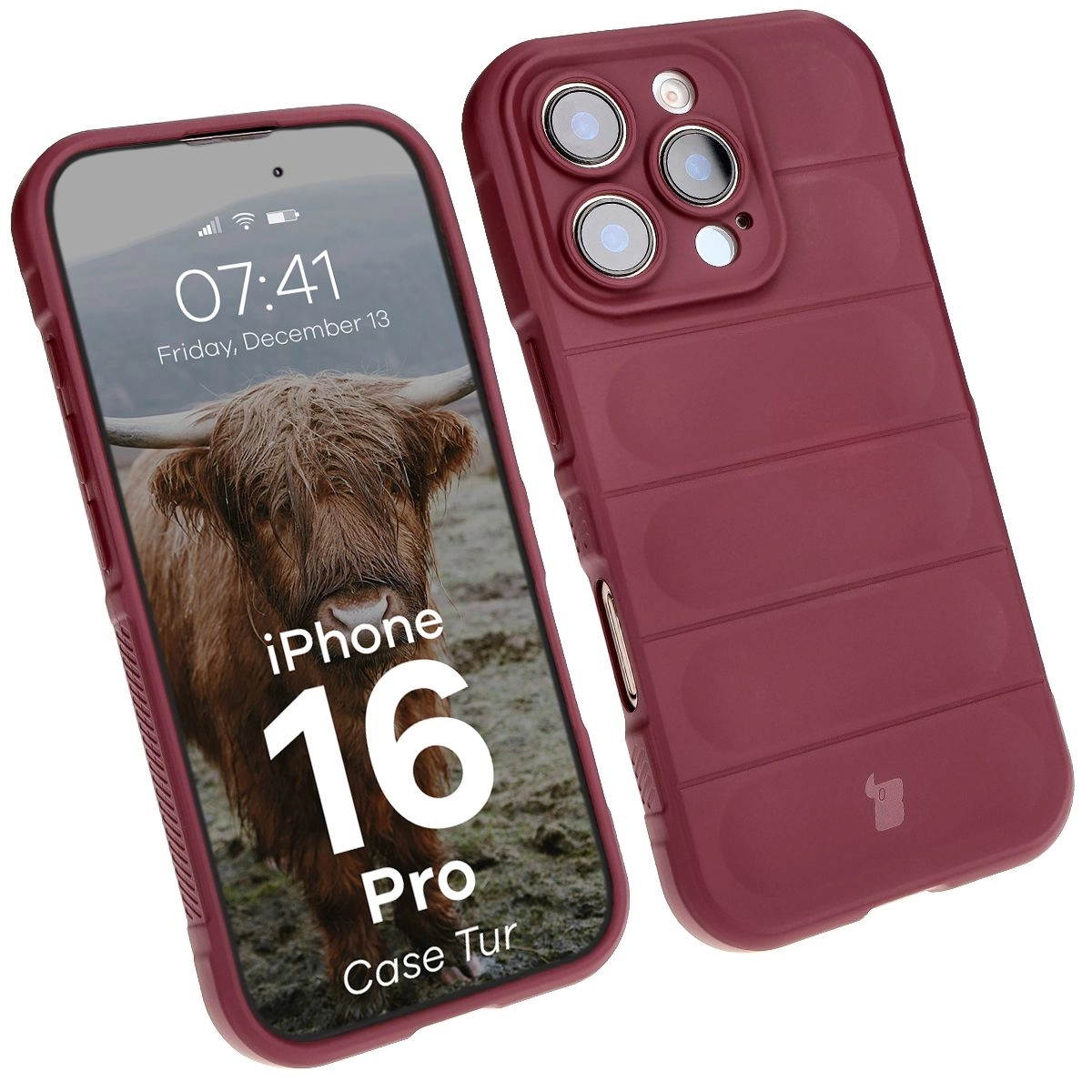 Etui Bizon Tur do iPhone 16 Pro Dark Purple