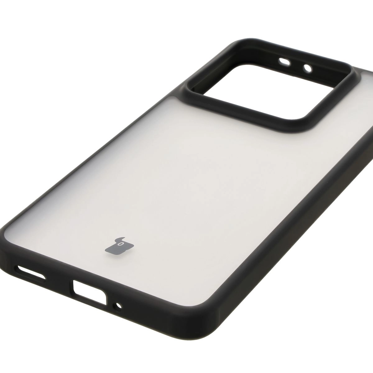 Etui Bizon Angelo do Xiaomi 14T Pro Przydymione z czarną ramką